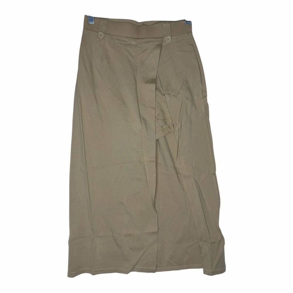 NEW Halara Women’s XS Khaki Wrap Maxi Skort Built-In Shorts Side Slit‎